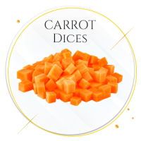 2 carrot dices