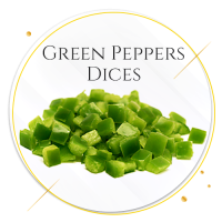 23 green peppers dices